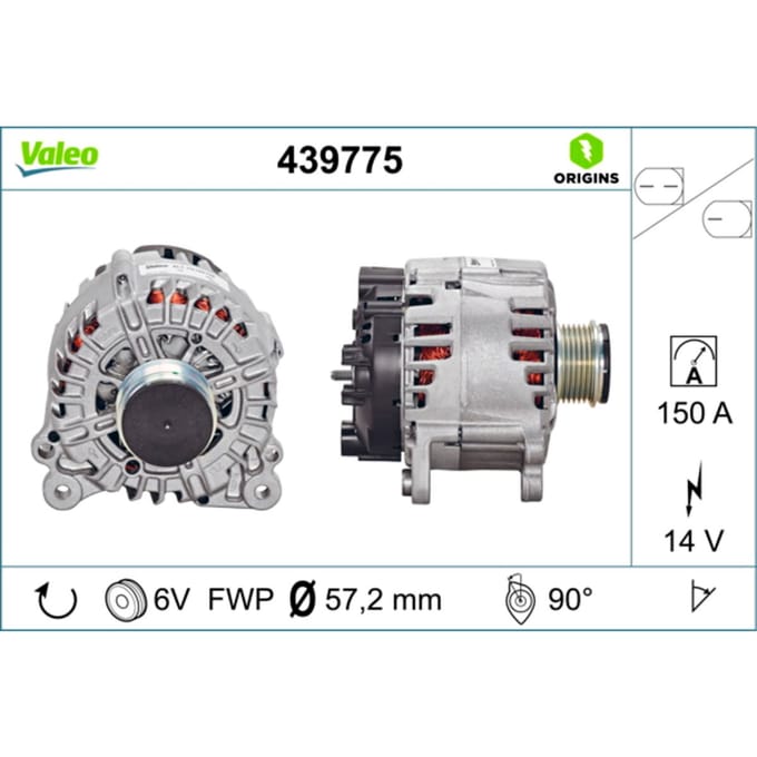 Driefasige generator VALEO ORIGINS NEW VALEO 439775