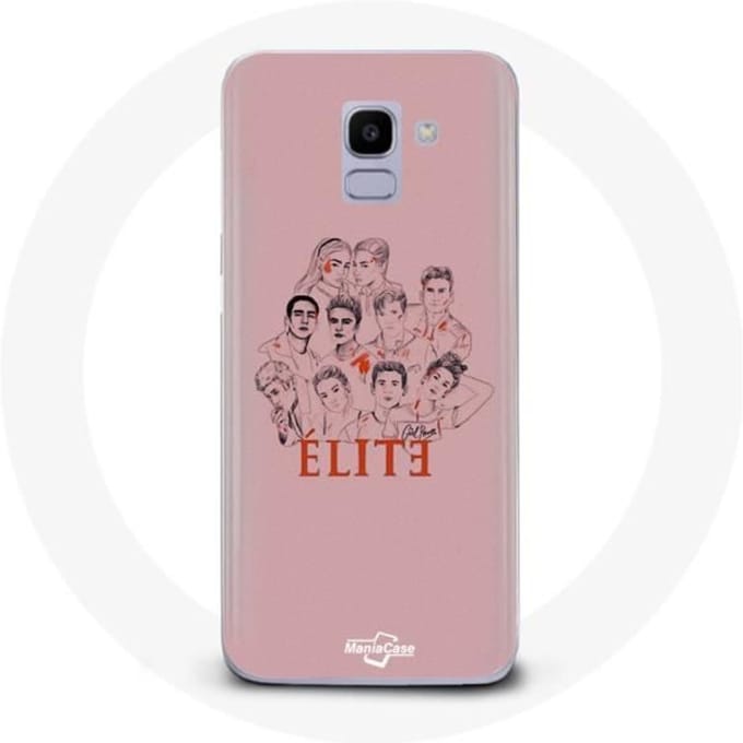 Hoesje - Samsung - Galaxy J6 2018 - Hard - Roze - Afbeelding personages Fanart Logo