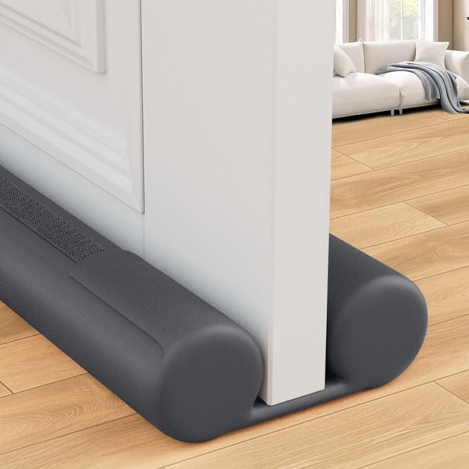Deurstopper - Tochtstrip - Tocht weren - Verstelbare lengte - 91 cm - Grijs