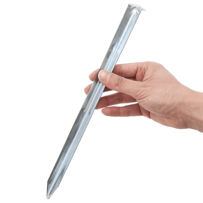 vidaXL - Tentharingen - 24 - st - Ø20 - mm - 30 - cm - gegalvaniseerd - staal