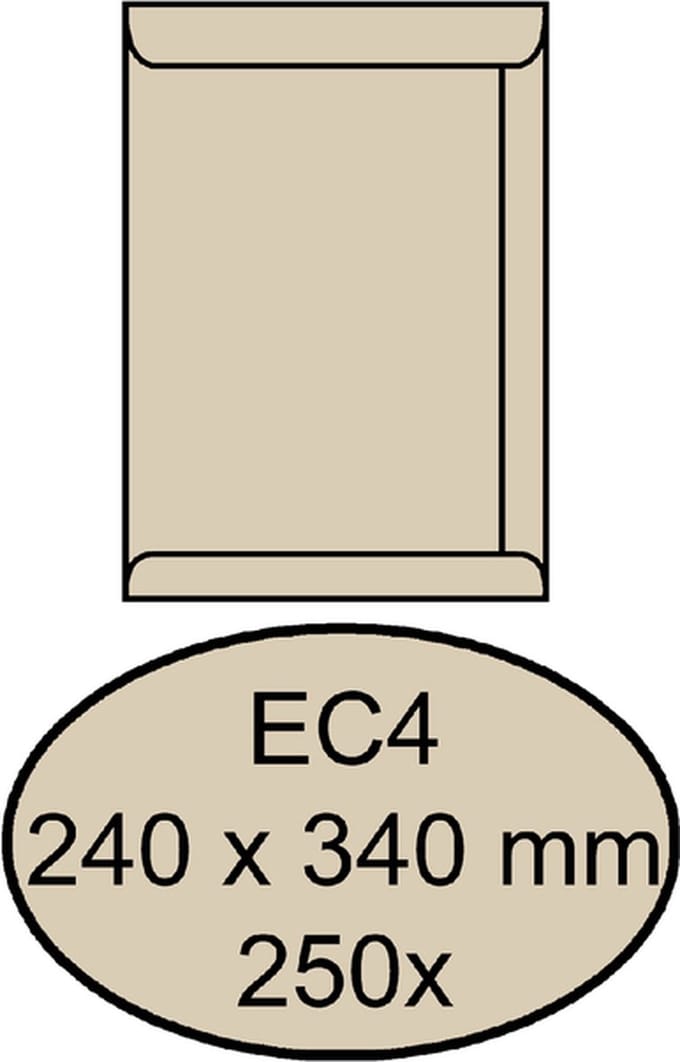 ENVELOP QUANTORE AKTE EC4 240X340 120GR CREMEKRAFT