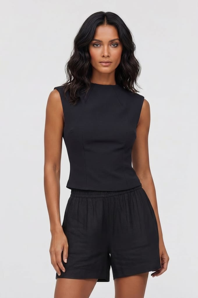 Odd Muse Structured Top Navy Taglia: L | Canottiere Outlet | Donna | Blu