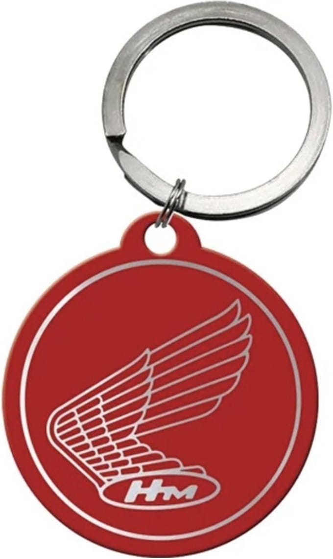 Sleutelhanger Rond Honda - Logo Red