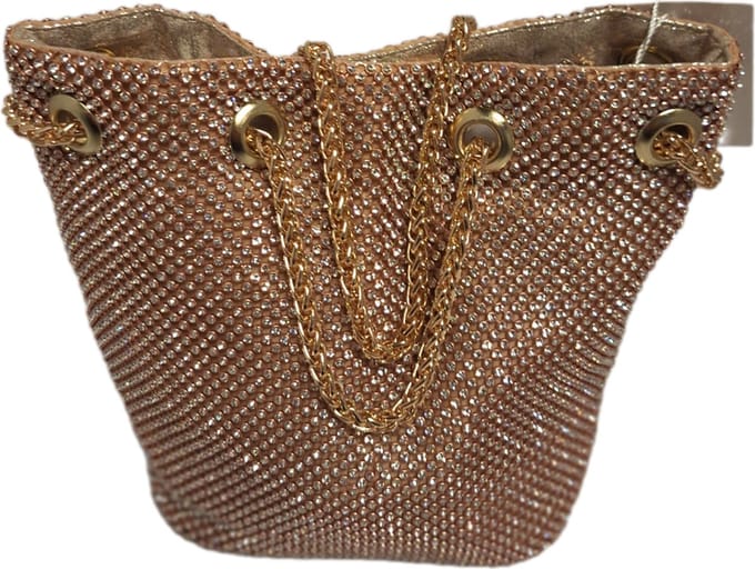 MICHELLEMOON-CLUTCH STRASS AVOND TASJE- CHAMPAGNE