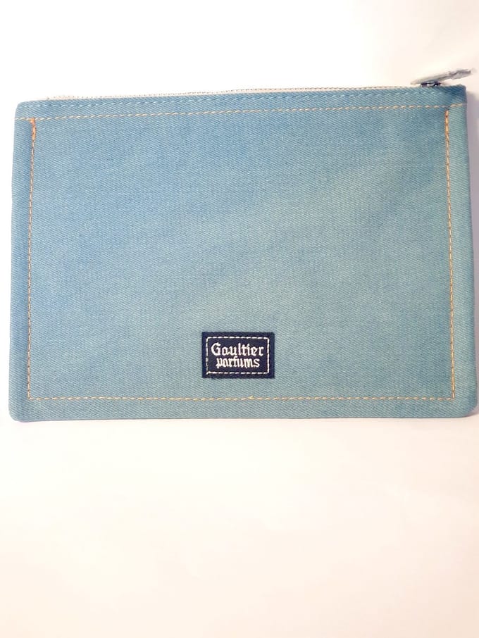 Jean paul Gaultier DENIM make-up tasje pouch 20x14 cm