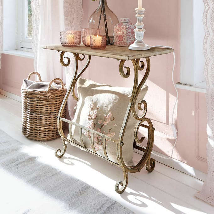 LOBERON Sidetable Ciattos antiekbruin