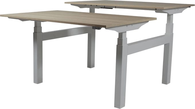 Zit Sta Bureau (2pp) - Elek 140x80/80 robson - alu frame