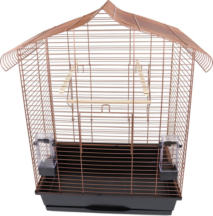 Interzoo Vogelkooi Vega Koper/Zwart - 61,5 x 41,5 x 79 cm