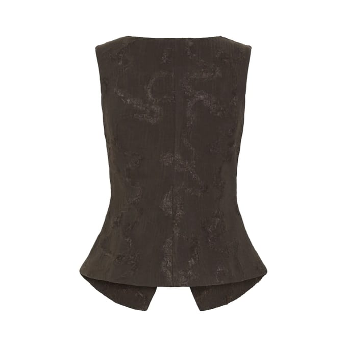 Bodywarmer met ronde hals model 'JURLIE'