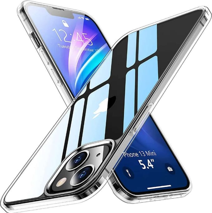 Hoesje Geschikt voor iPhone 13 Mini Bescherm siliconen transparant case Back Cover Hoes