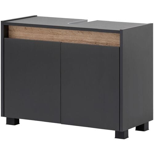SCHILDMEYER Onderkast wastafel Cosmo (Antraciet, Breite 80 cm)
