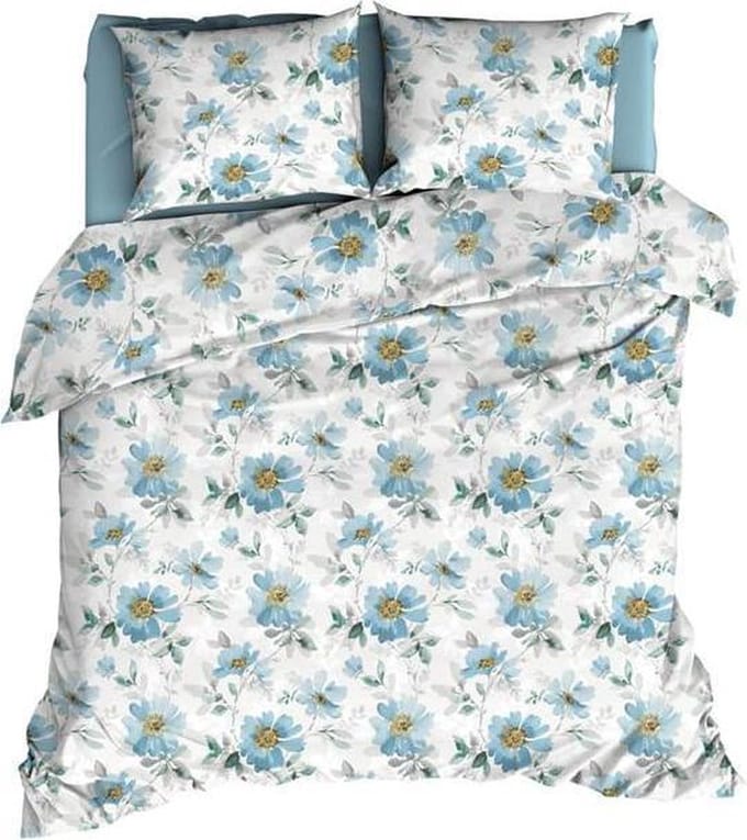 Satin d'Or Rafaella - Dekbedovertrek - Tweepersoons - 200x200/220 cm - Blue