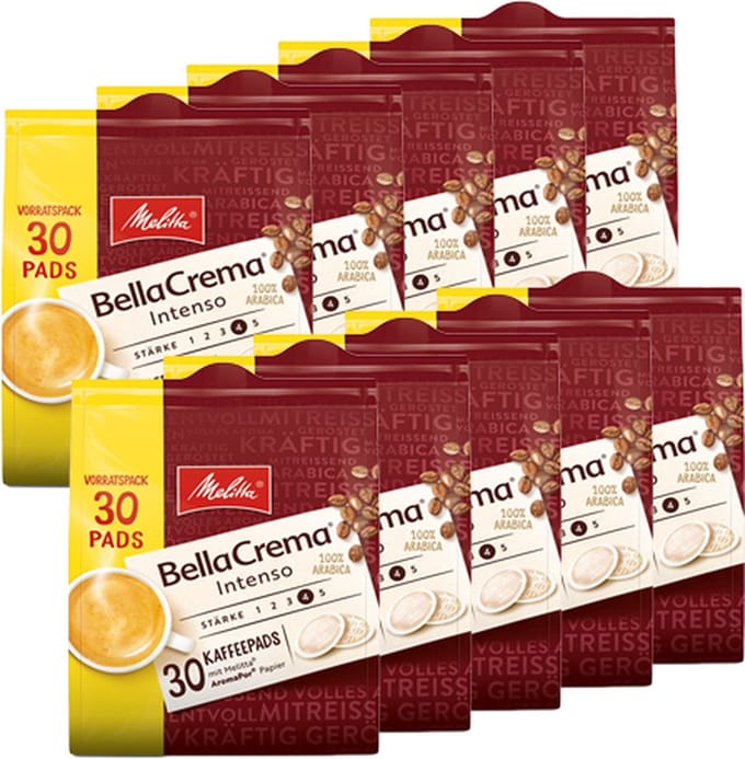 Melitta - BellaCrema Intenso - 10x 30 pads