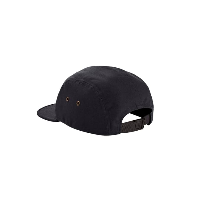 Beechfield Canvas 5-paneel baseballpet voor volwassenen (Zwart)