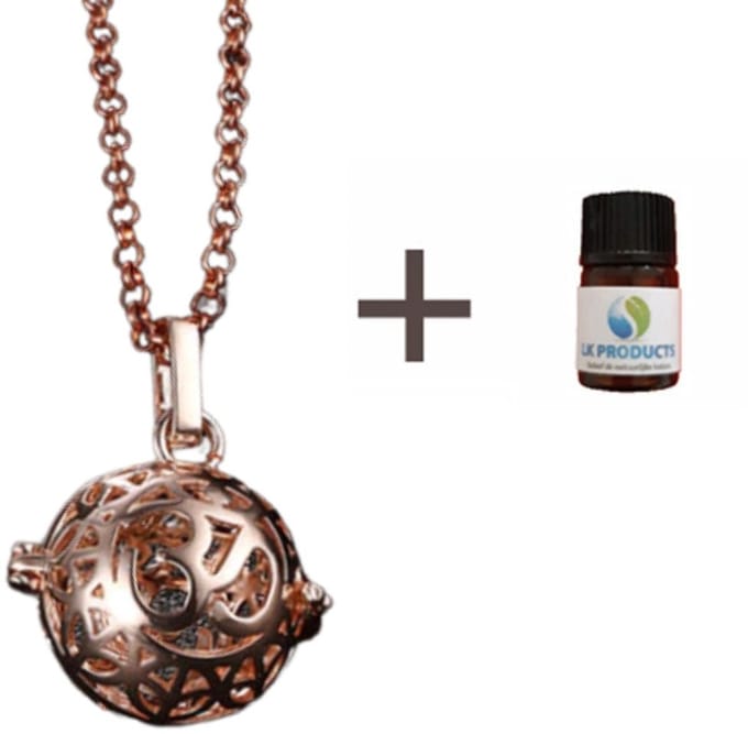 Reiki Geurketting - Geurverspreider - Etherische Olie - Parfum - Rosekleur