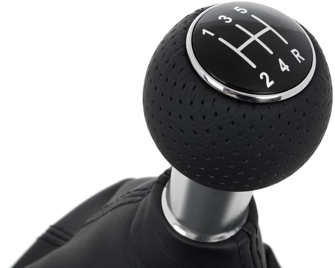 M Modecar - Versnellingspookknop Audi A4 - Zwart - Met Balg - Chromen Ring