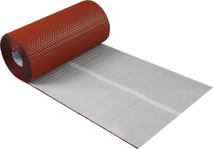 3D Gestructureerde Aluminium Muur/Schouw Verbindingsband 300mm x 5m - Waterdicht en Weerbestendig