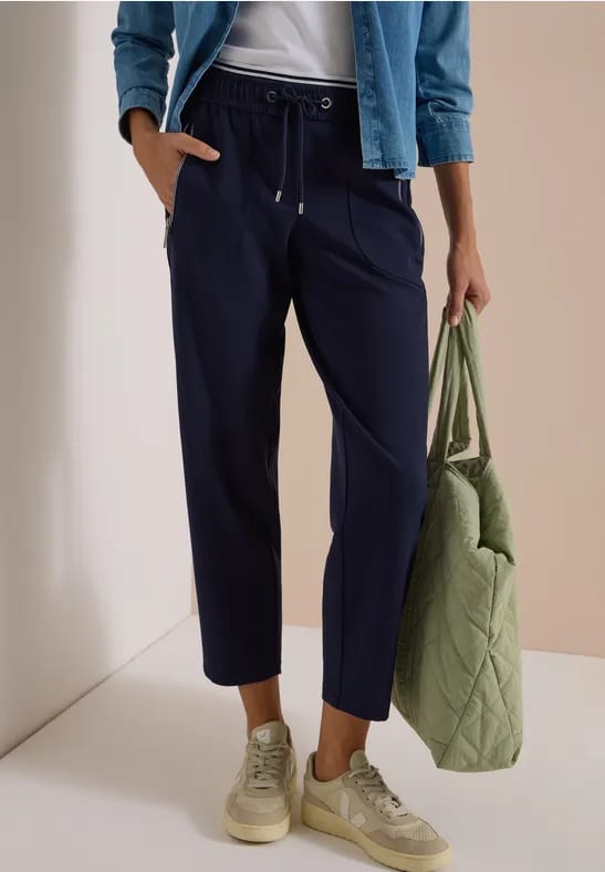 Mid Waist Barrel Leg Broek – Casual Fit