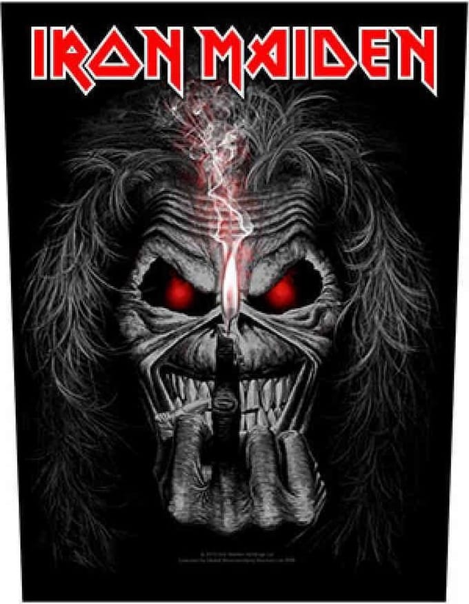 Iron Maiden - Eddie Candle Finger Rugpatch - Multicolours