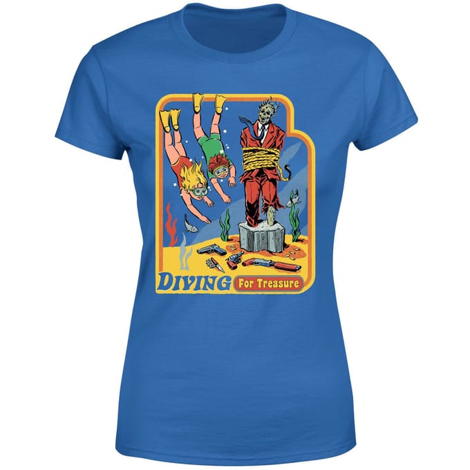 Diving For Treasure Women's T-Shirt - Blue - M - Blue