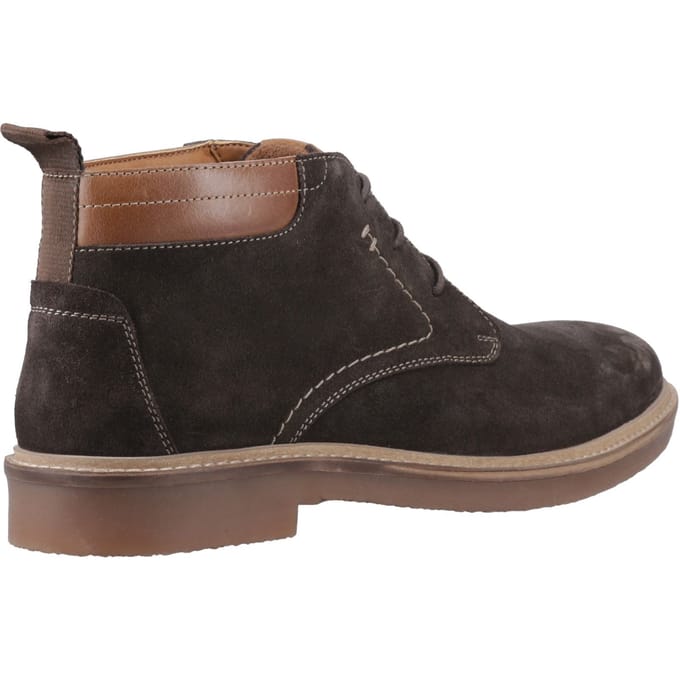 Hush Puppies Gideon Suède Heren Chocolade Enkellaarsjes