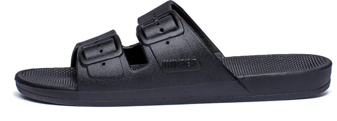 Freedom Moses Original Plain Black Slippers