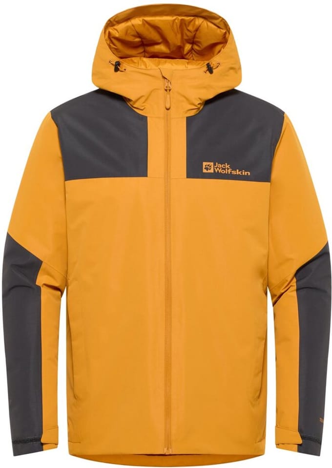 Jack Wolfskin Jasper Insulated Jacket - Winterjas - Heren - Mosterdgeel - Maat M