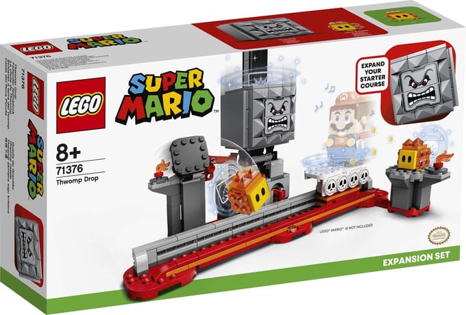 LEGO Super Mario Uitbreidingsset: De val van Thwomp 71376 bouwset (393 onderdelen)