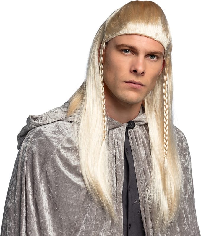 Boland - Pruik Elf Blond - Steil - Lang - Unisex - Elf - Fantasy