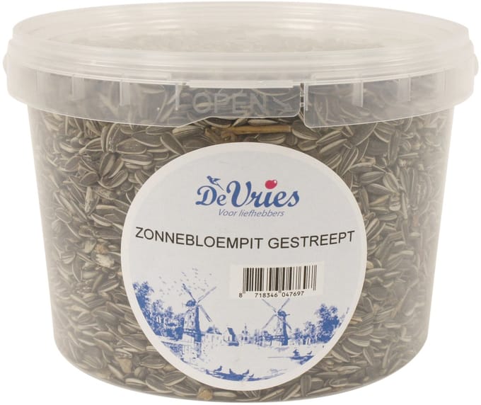 De Vries Zonnebloempit Gestreept