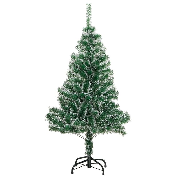 vidaXL - Kunstkerstboom - met - sneeuw - 120 - cm - groen