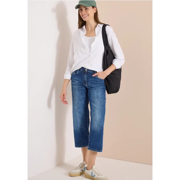 3/4 Wide Legs jeans in Loose Fit