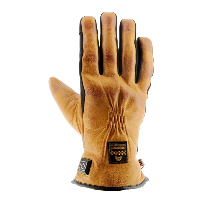Verwarmde leren handschoenen Helstons