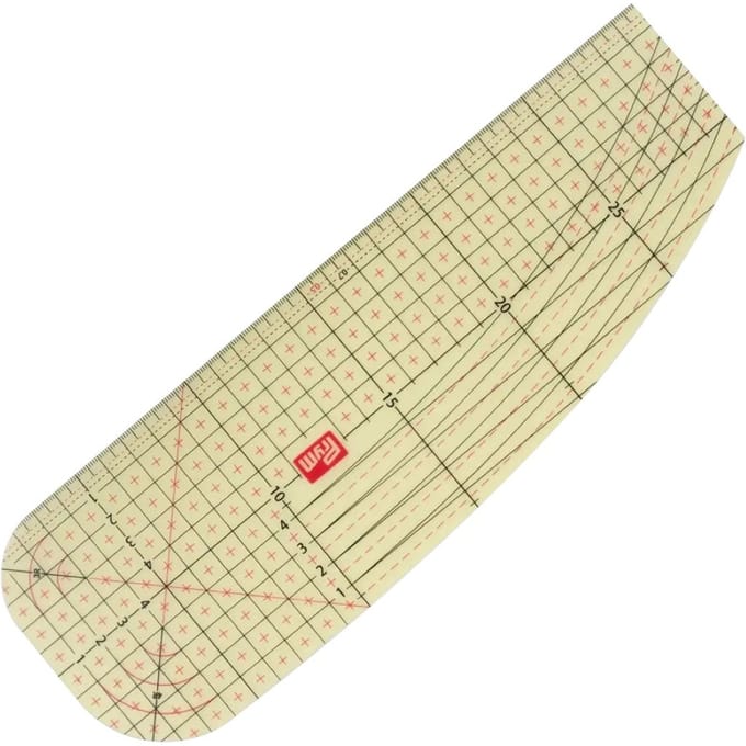 PRYM Strijkliniaal transparant 10 x 30cm 611491 - Prym