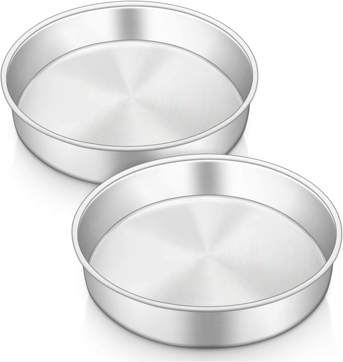 Baking pan set van 2 stuks, ideaal voor taarten en ovenschotels, 24 cm diameter