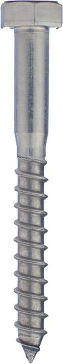 Wovar Houtdraadbouten RVS M8 x 70 mm | Doos 100 stuks