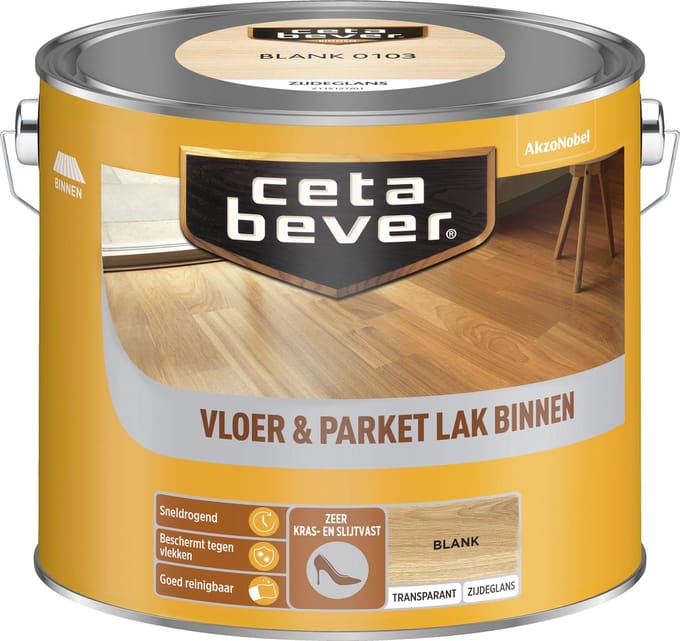 Cetabever Beits Transparant Vloer - & Parketlak Blank 2,5l