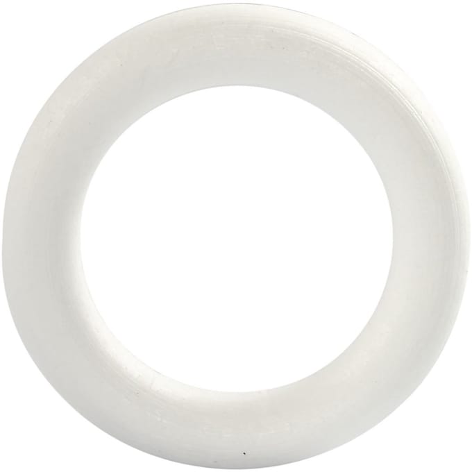 Ring, afm 12 cm, dikte 20 mm, wit, 1 stuk