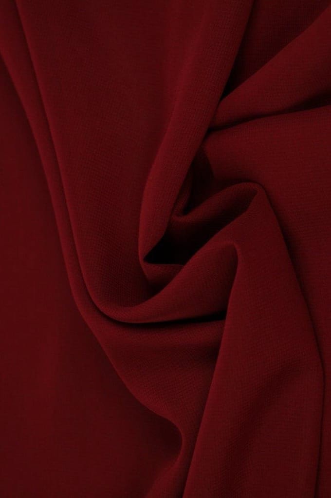 Chiffon stof - Bordeaux rood - 15 meter
