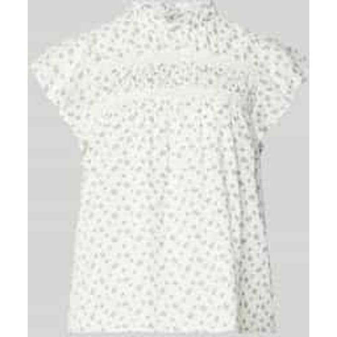 ONLY - ONLKATTI S/S DOBBY TOP WVN NOOS - Dames - Wit Top