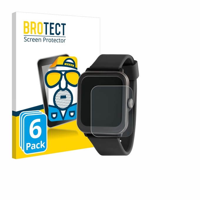 BROTECT - Screenprotector voor Sector Smartwatch S-08 - Folie Beschermfolie matte 6 Stuks