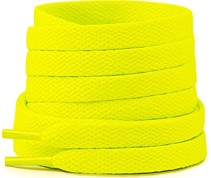 The Kicks Don Veters Plat 100CM - Neon Geel - 8mm