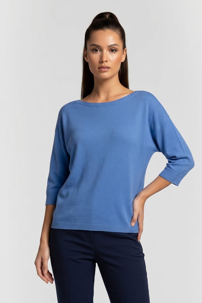 Comma  Pullover Blue Size: 42 | Sweaters Outlet | Dames | Blauw