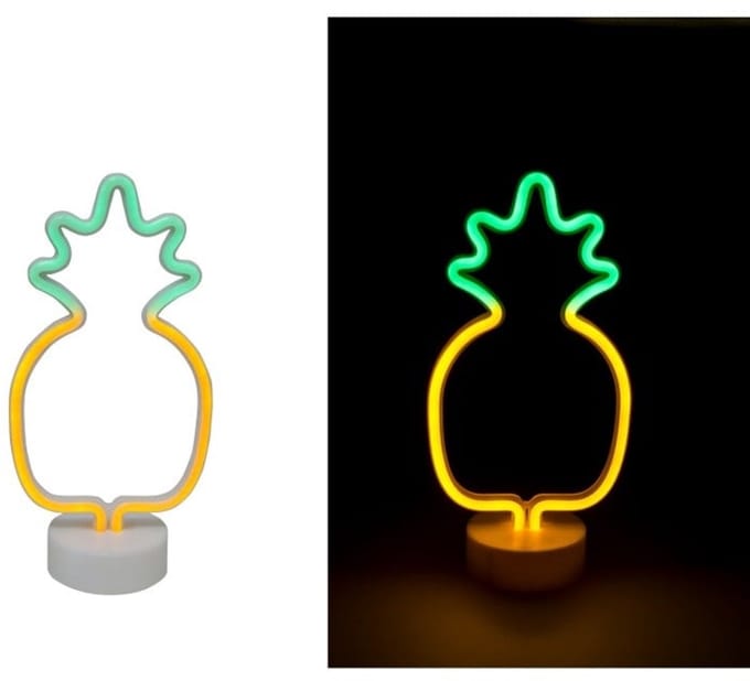 Neon LED Lamp Ananas Silhouet