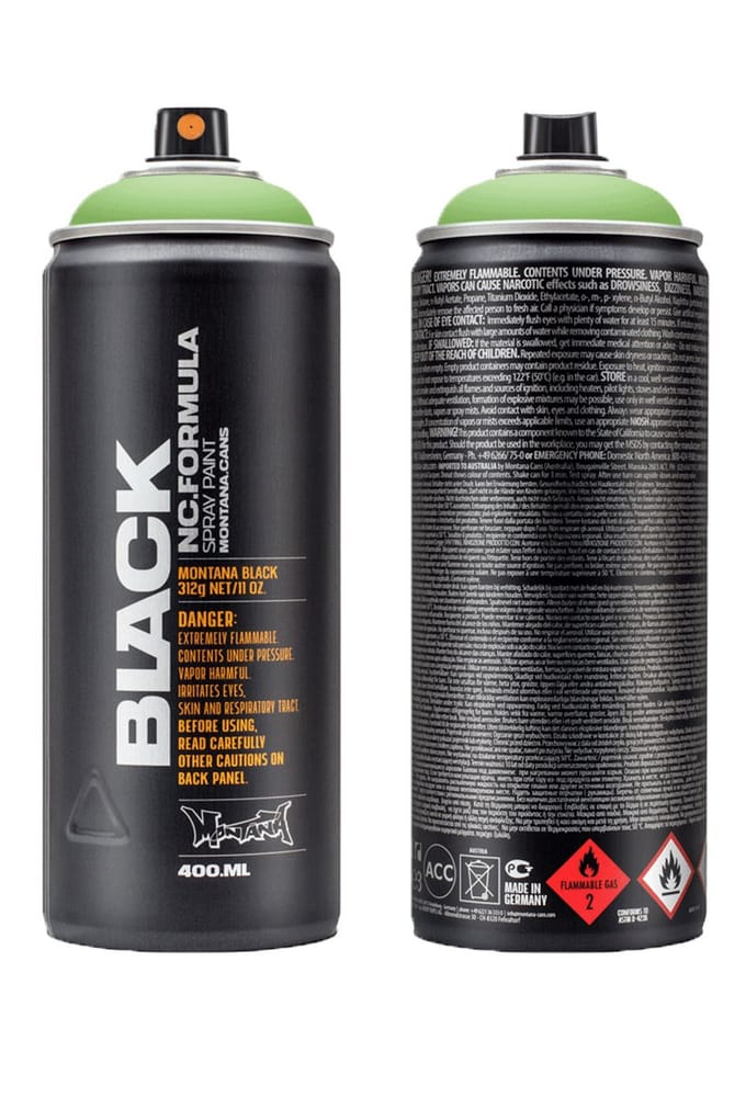 Montana BLACK IN6000 Infra Green spuitbus 400ml