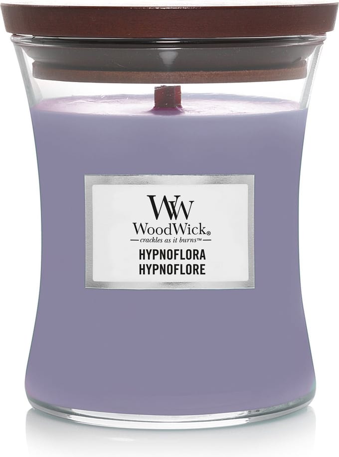 WoodWick Hourglass Medium Geurkaars - Hypnoflora - 60 branduren