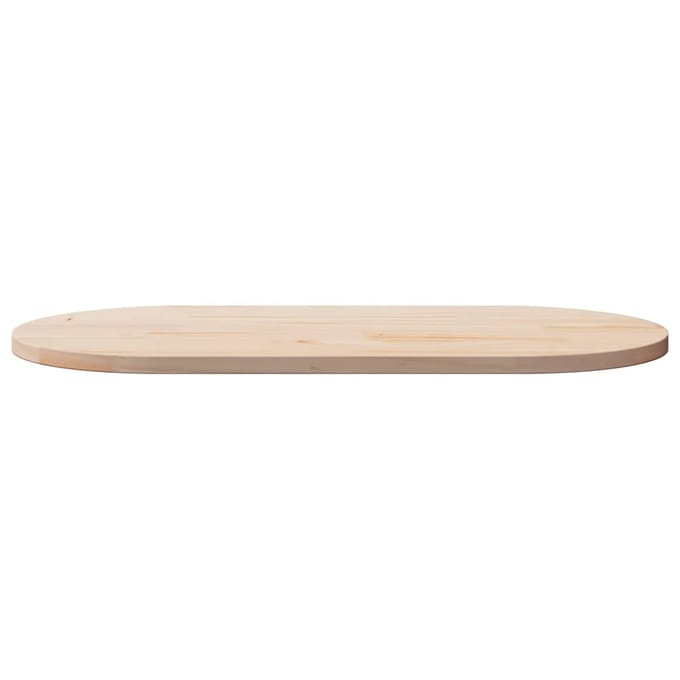 vidaXL - Tafelblad - 100x50x2,5 - cm - massief - grenenhout - ovaal