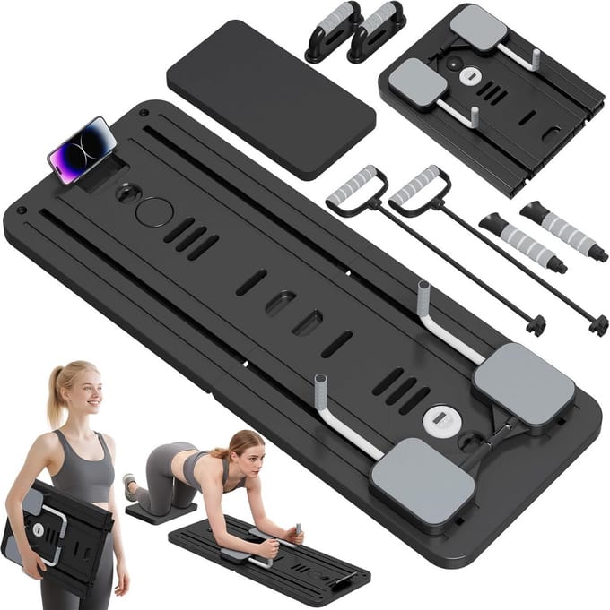 Multifunctioneel Pilates Reformer Board Thuis Gebruik Opvouwbaar