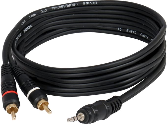 Devine VA7050 jack 3.5 mm stereo - 2x RCA male 5 m
