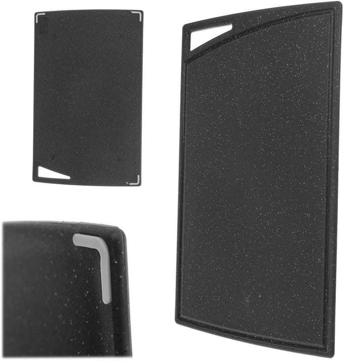 Soleto snijplank 38,5 x 24 cm zwart